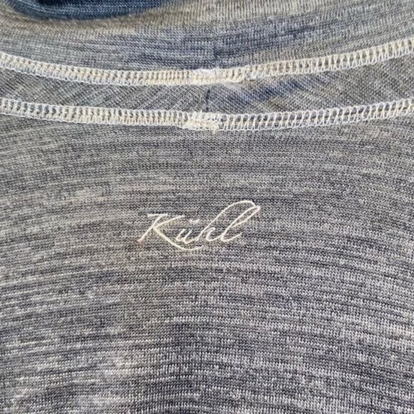 Kuhl Cobalt Gray  Cowl Neck Lea Pullover Sweatshirt Sweater Size Large - Picture 6 of 8